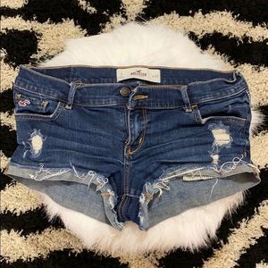 Hollister cuffed jean shorts